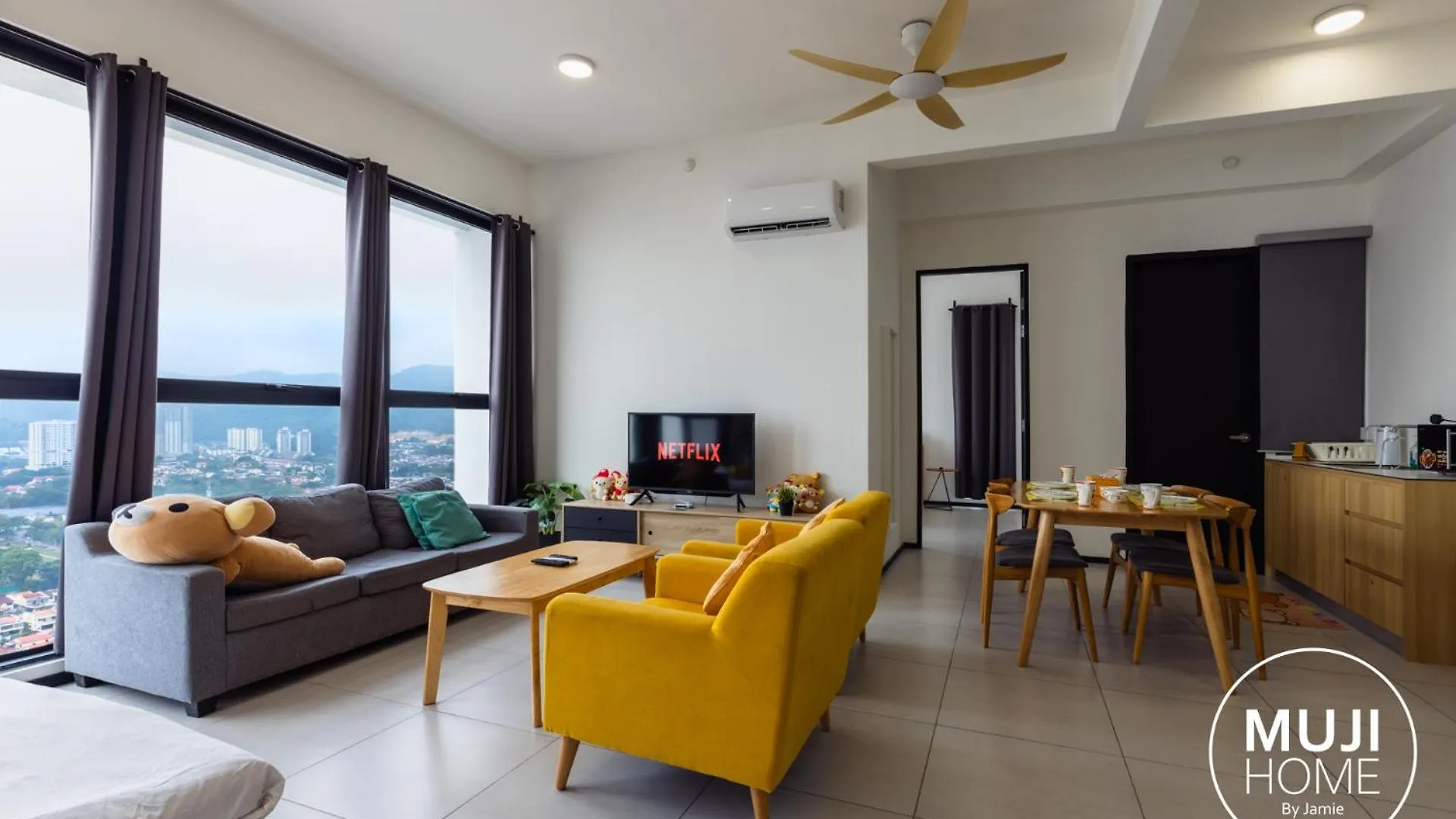 Muji X Rilakkuma Seaview 3Br Georgetown With Tv Box Apartment Jelutong 0*,  Malaysia
