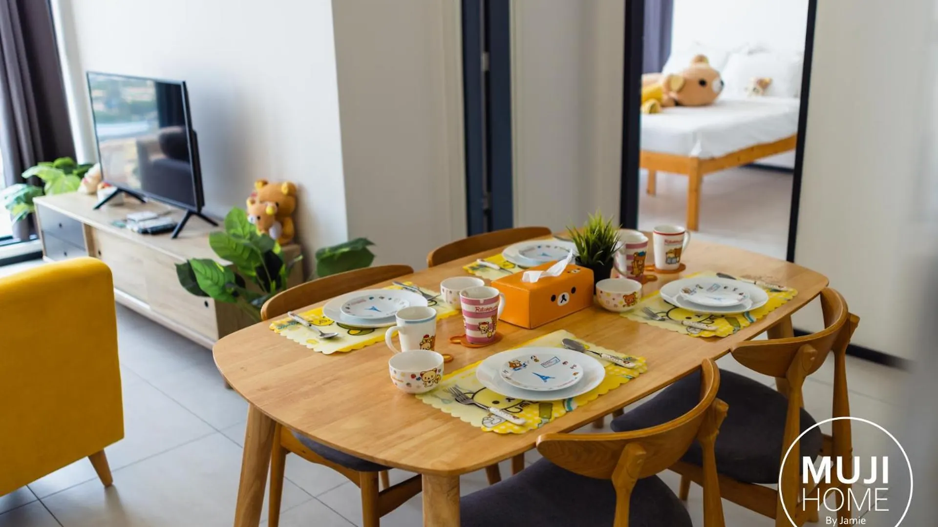 Muji X Rilakkuma Seaview 3Br Georgetown With Tv Box Apartment Jelutong 0*,  Malaysia